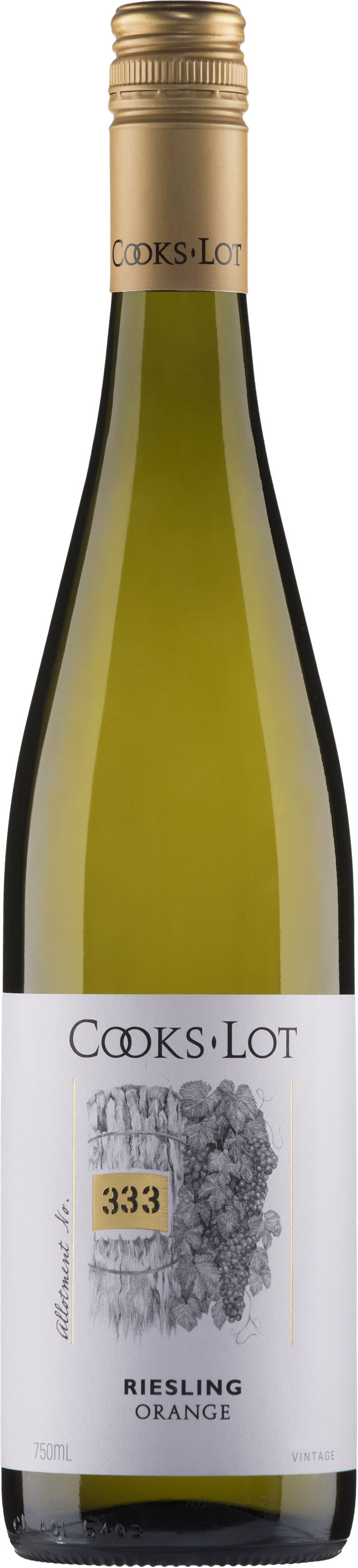 Cooks Lot Allotment No. 333 Riesling 2022 Orange